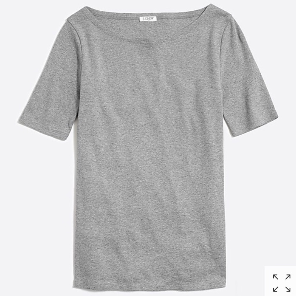 2 JCrew Perfect Fit Open Neck T-shirts